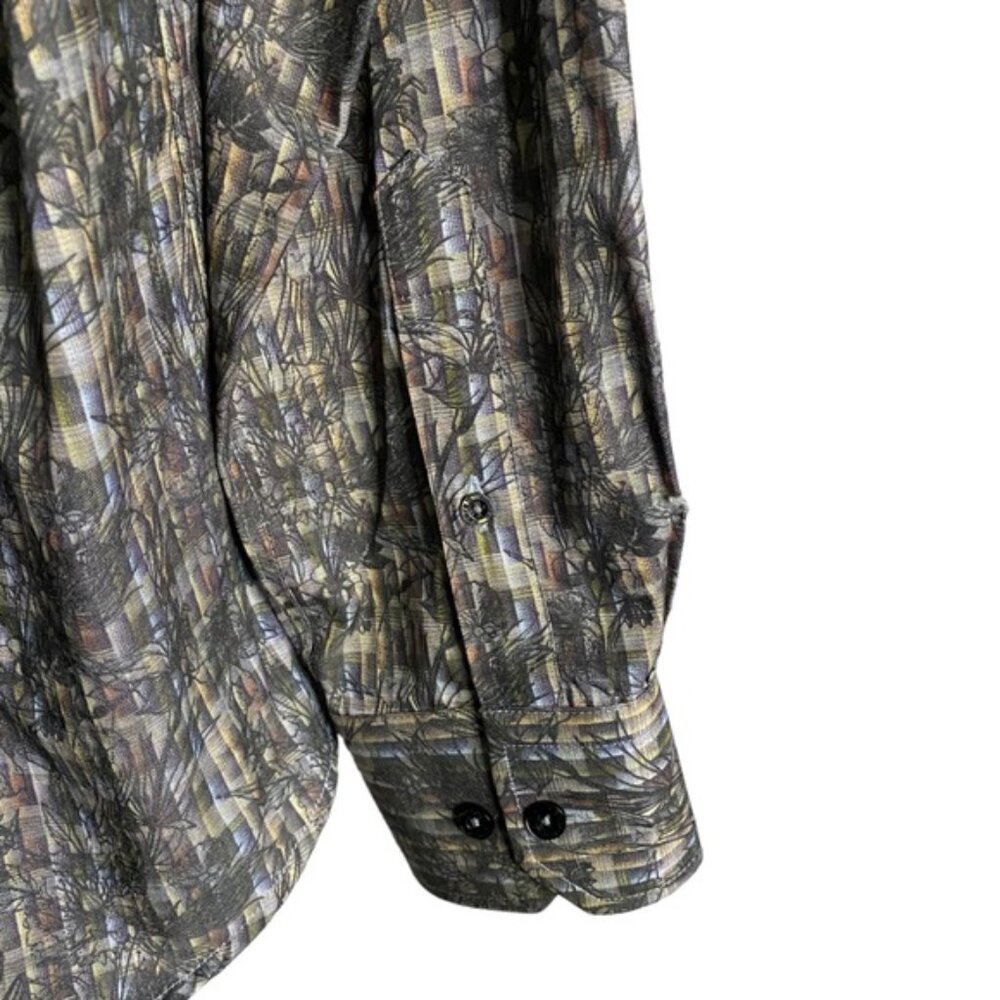Franco Negretti Men's Floral Patterned Button Down Shirt - Picture 5 of 9